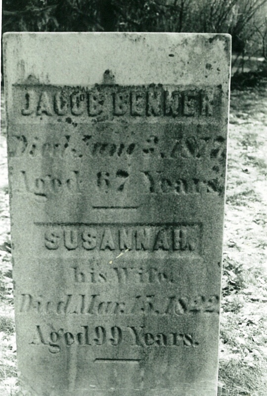 Jacob Benner Tombstone