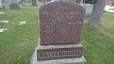 Grave - WALTERHOUSE, George W (September 28, 1816 - 1907)