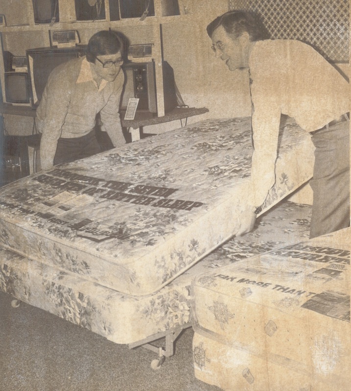 Bill and father Girve Fretz busy at work