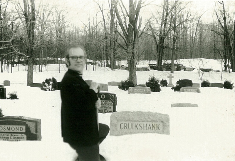 Louis McDermott at Ernest Cruikshank Tombstone