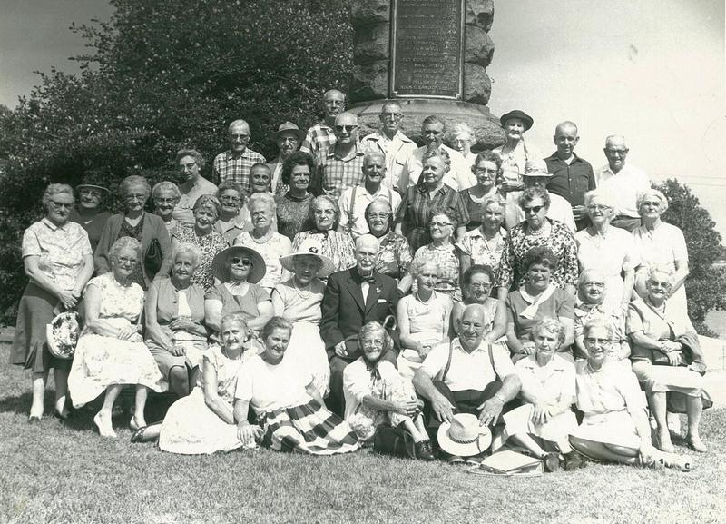 Group in Front of Monument
