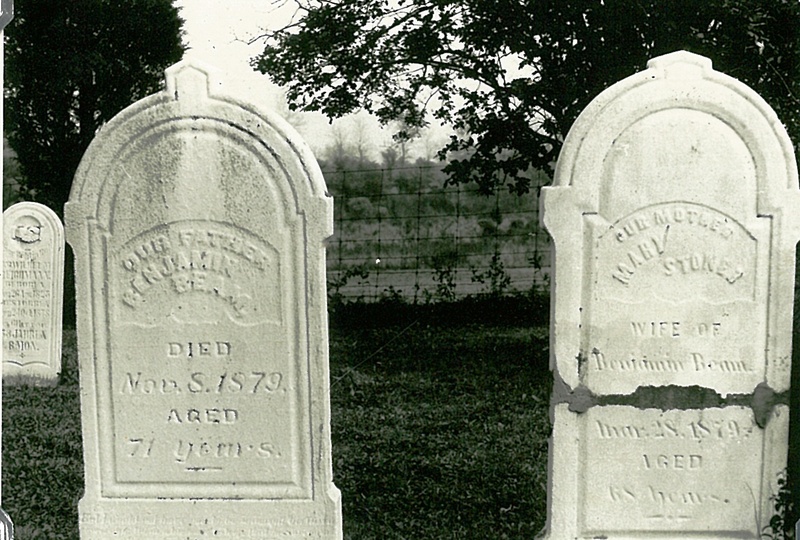 Benjamin and Mary Beam Tombstone