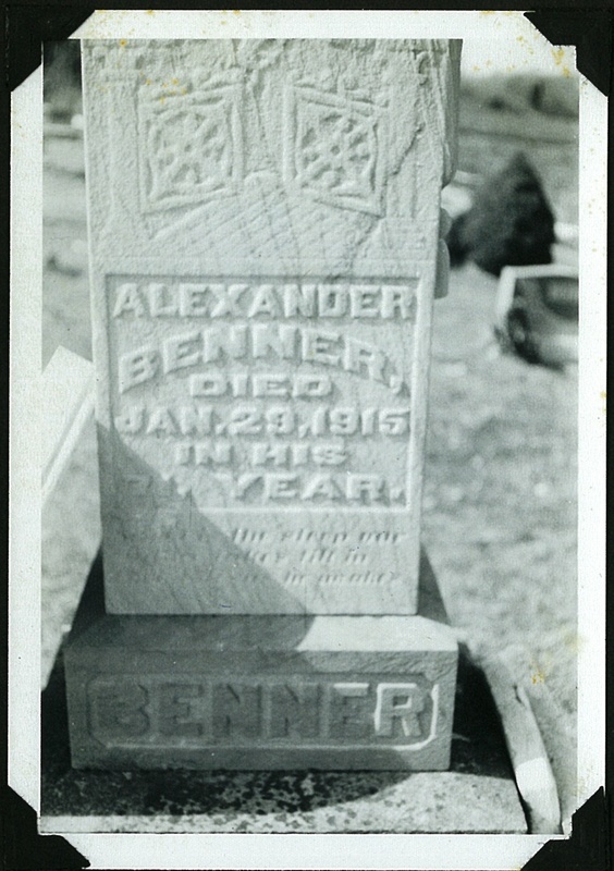 Alexander Benner Tombstone