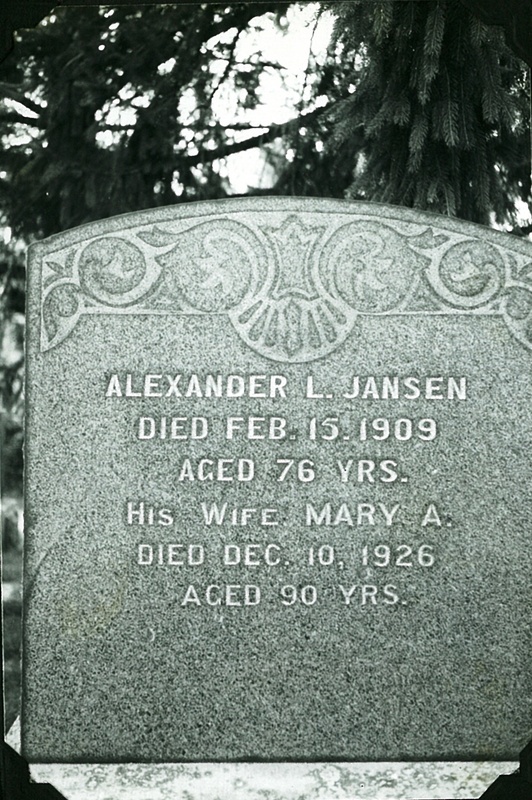 Alexander Jansen Tombstone