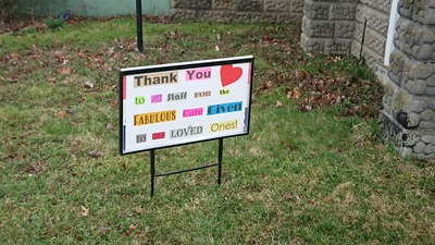 Redstacks Thank You Sign
