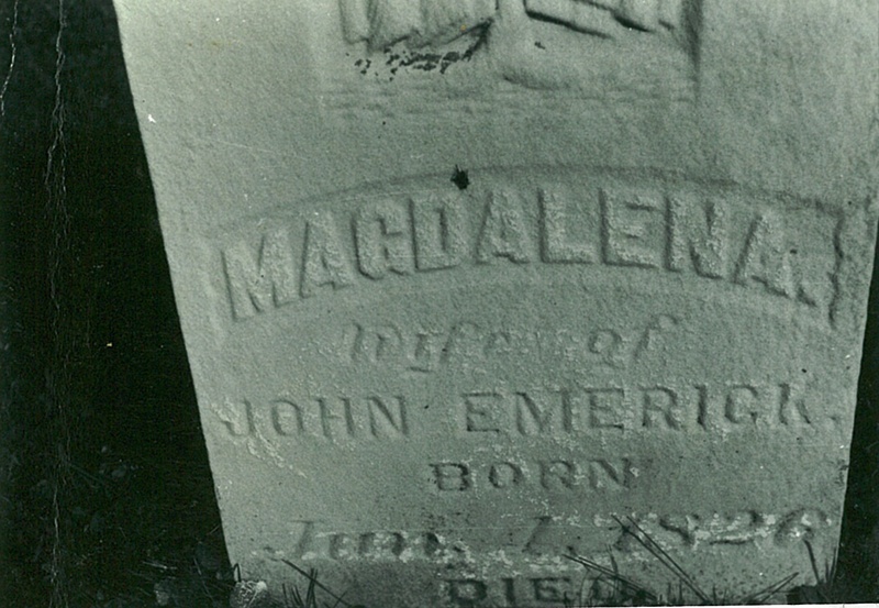 Magdalena Emerick Tombstone