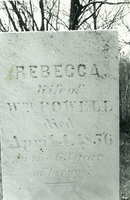 Rebecca Powell Tombstone