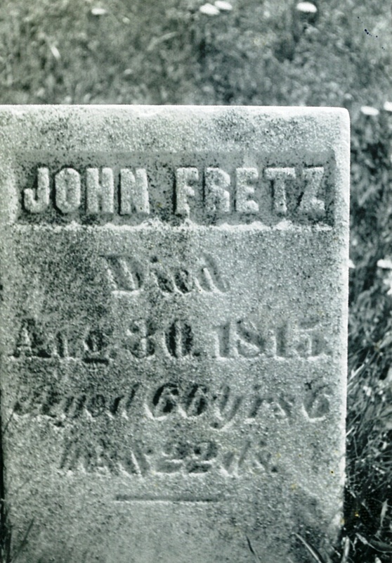 John Fretz Tombstone