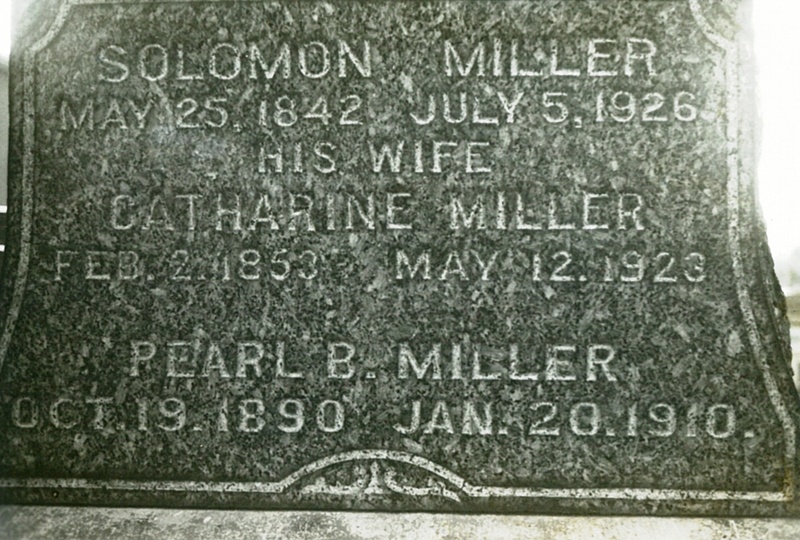 Solomon Miller Tombstone