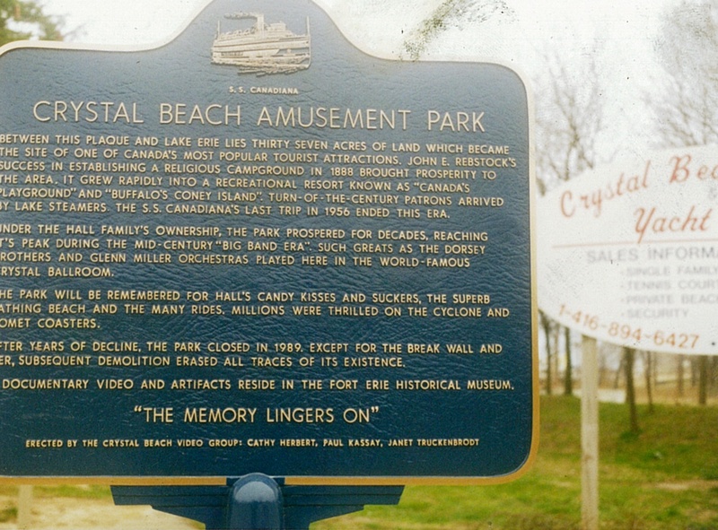 Crystal Beach Park Plaque
