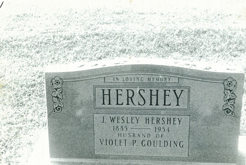 J Wesley Hershey Tombstone