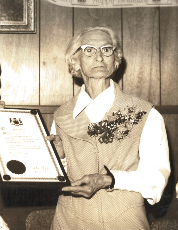 Mrs. Nora Girard Receives Greetings on 90th Birthday