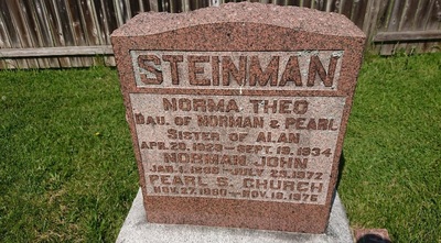 Grave - STEINMAN, Norman - (January 1, 1888 - July 23, 1972)