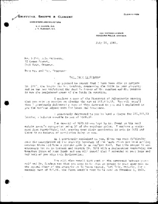 Property Sale between John Ferguson and Jean G. Gendron.
