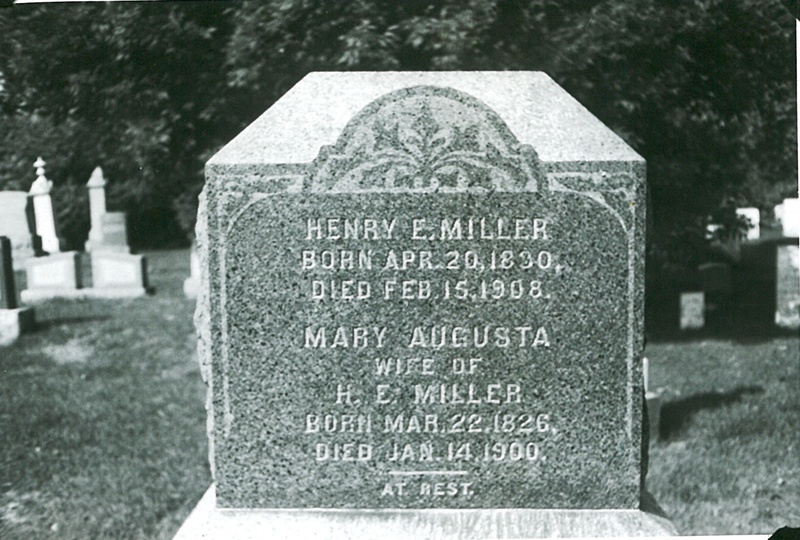 Henry and Mary Miller Tombstone