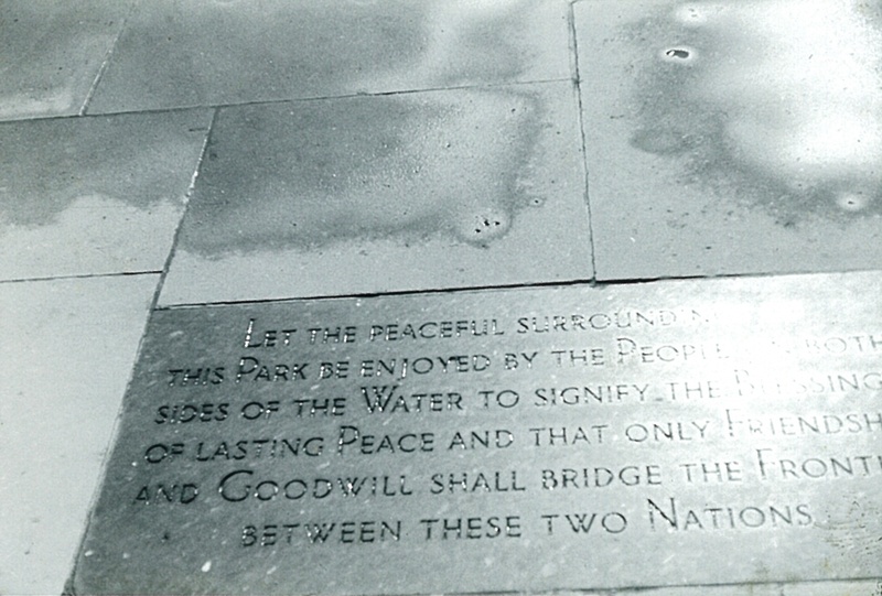Plaque at Mather's Arch