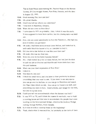 Oral History - Ryan, Patrick