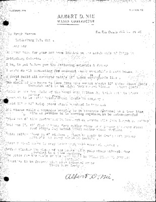 Albert D. Nie: Mason Contractor