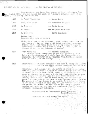Benjamin Hardison Property Records