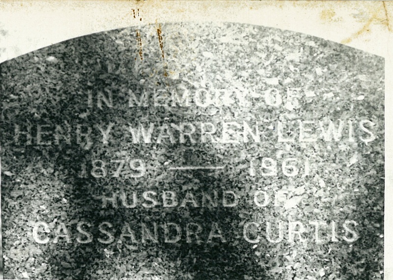 Henry Lewis Tombstone