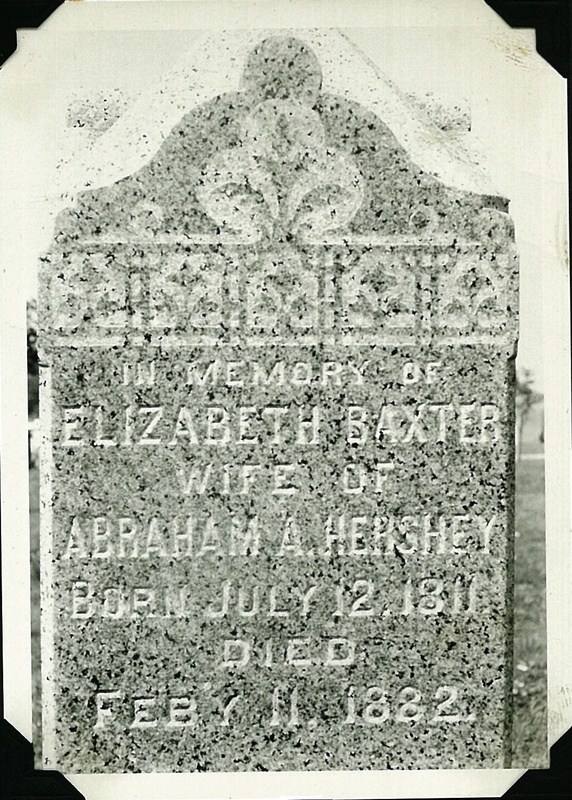 Elizabeth Baxter Tombstone