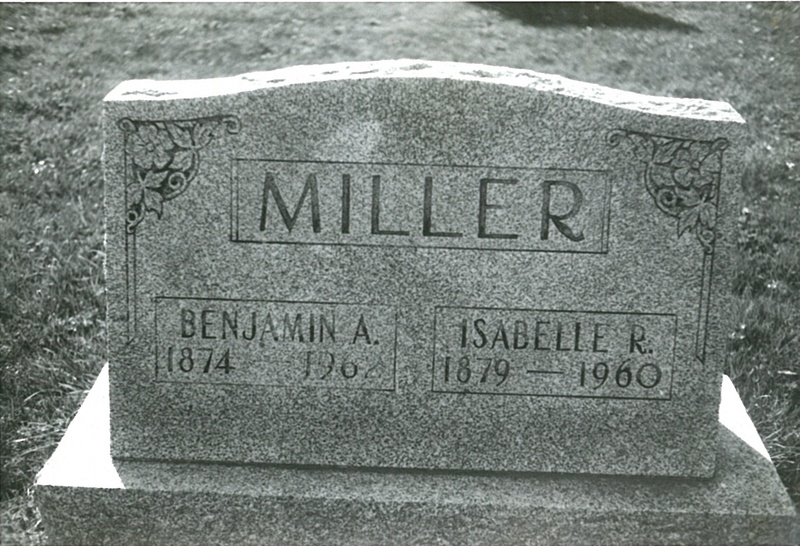 Benjamin and Isabelle Miller Tombstone