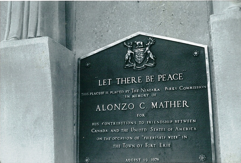 Alonzo C Mather Plaque