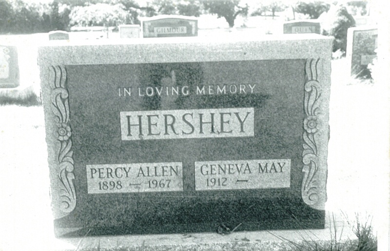Percy Allen Hershey Tombstone