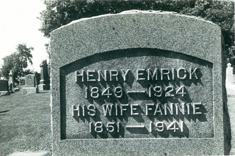 Henry Emerick Tombstone
