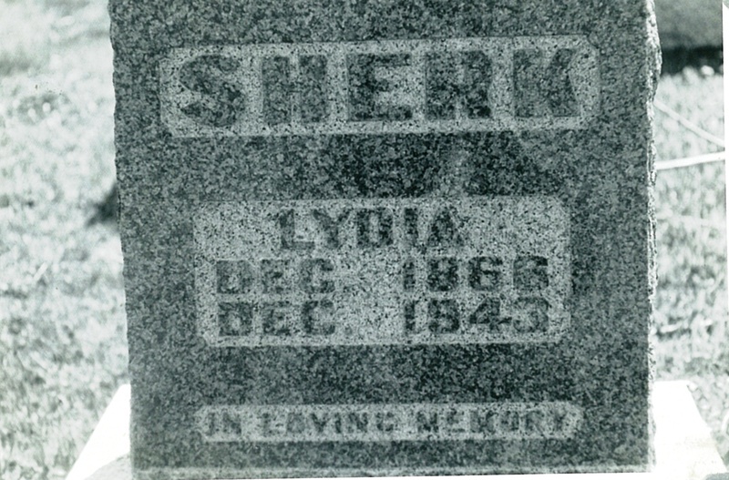 Lydia Sherk Tombstone
