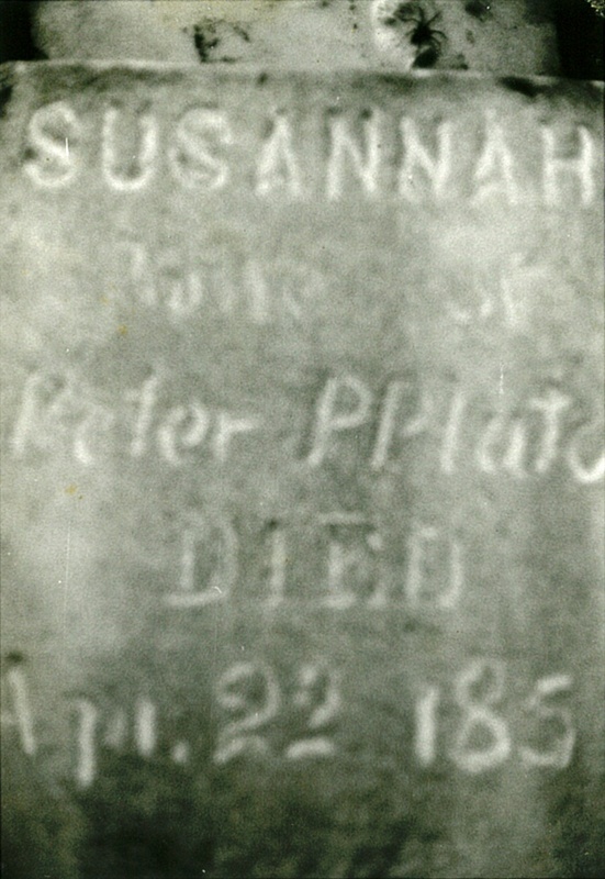 Susannah Plato Tombstone