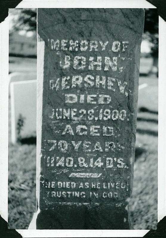 John Hershey Tombstone, #1