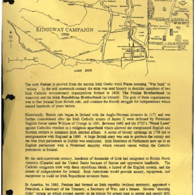 The Fenian Invasions: Ridgeway Campaign