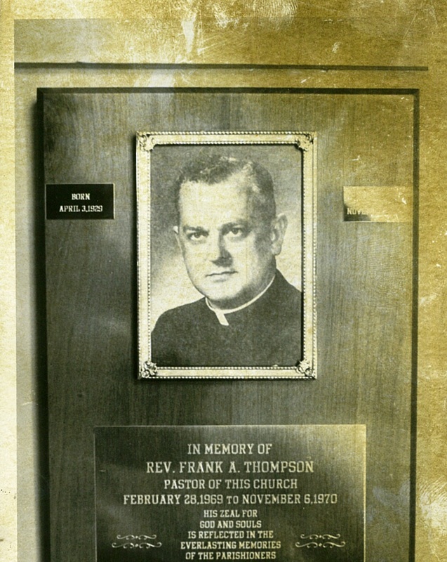 St. Joseph's Church Honors Frank Thompson