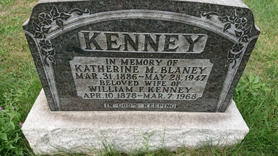 Graves - KENNEY, William - (April 10, 1878 - March 7, 1968)