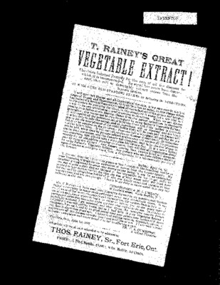 Thomas Rainey's Vegetable Extract