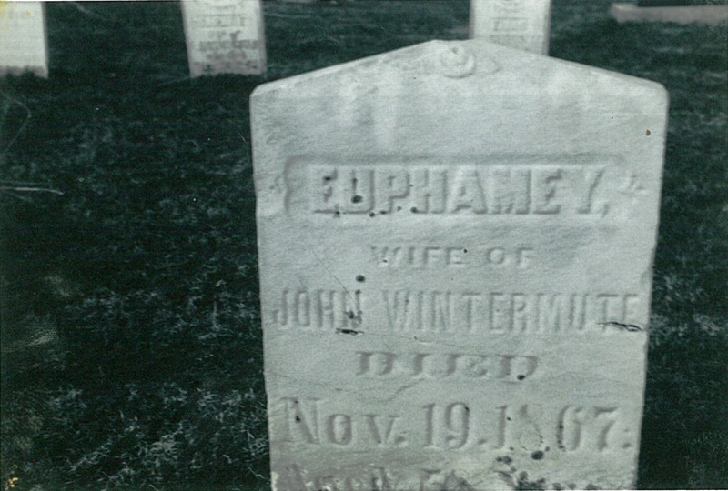 Euphamey Wintemute Tombstone