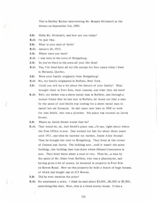 Oral History Transcripts
