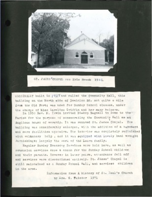 St. James Chapel, Erie Beach