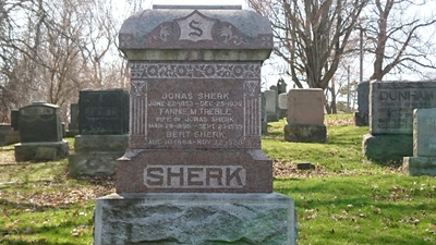 Tombstone - Sherk, Fannie - (March 29, 1856 - September 23, 1935)