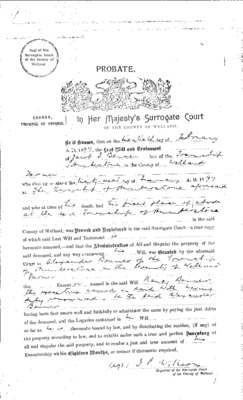 Probate Documents, Jacob Benner