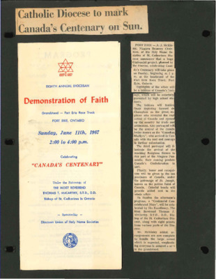 Catholic Diocese Celebrate Faith and Canada's Heritage