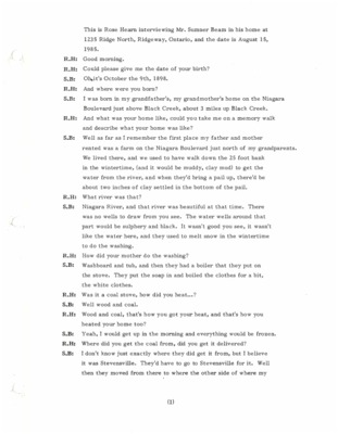 Oral History - Beam, Sumner