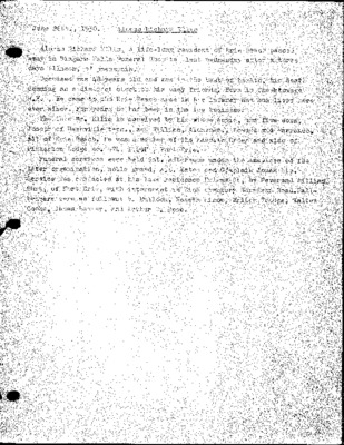 The Passing of Alonzo Richard Ellis