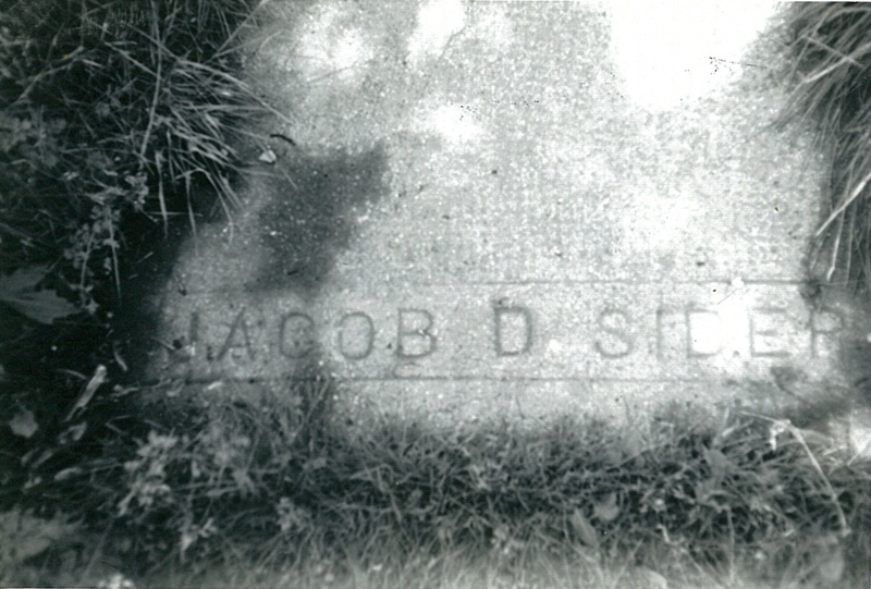 Jacob D Sider Tombstone