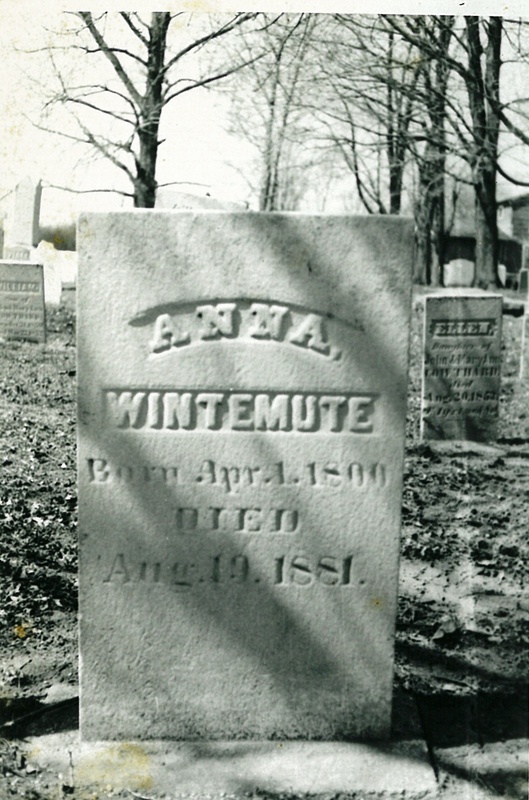 Anna Wintemute Tombstone