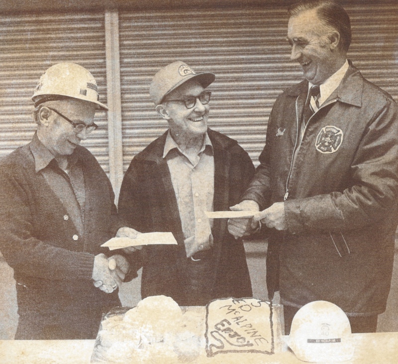Ed McAlpine with his Cake