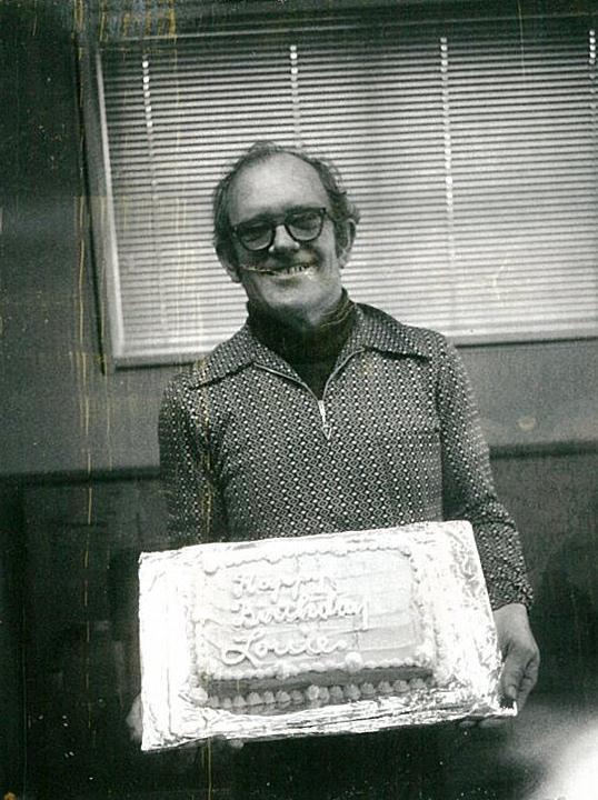 Louis McDermott with Birthday Cake